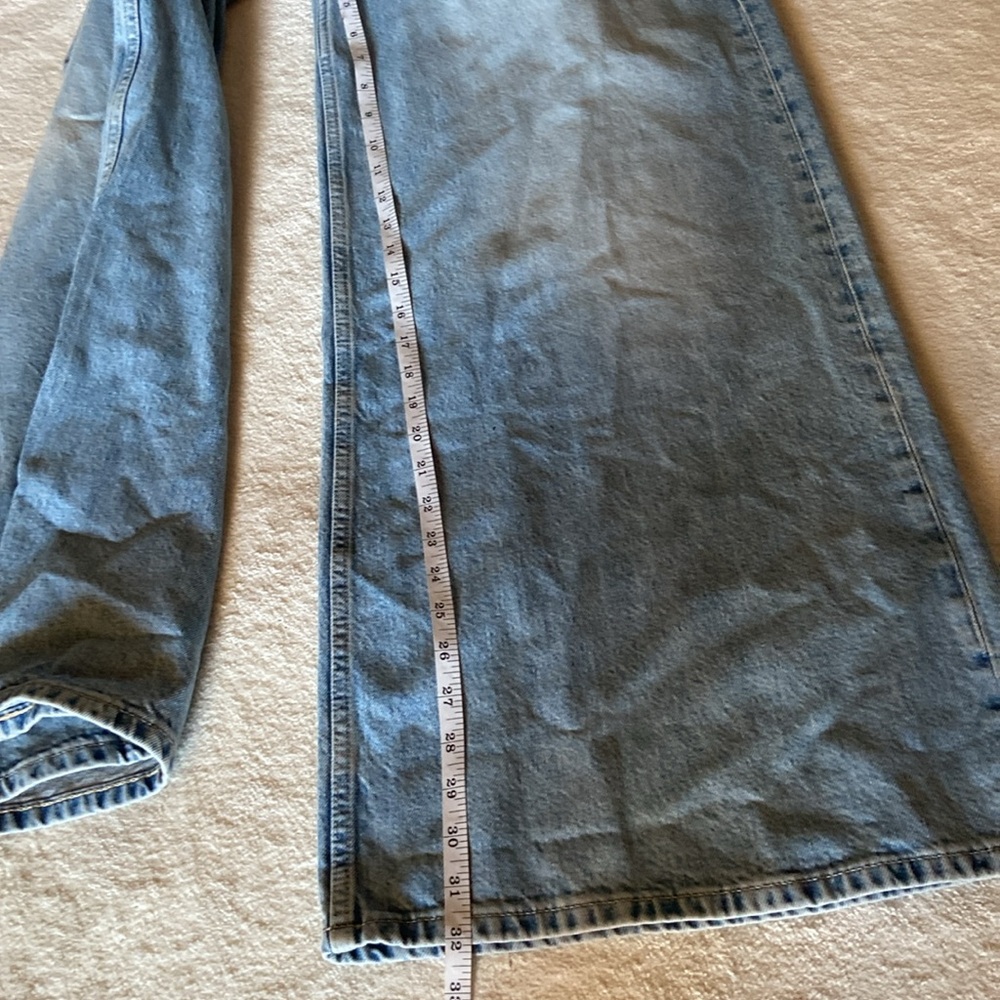 Reformation Addyson High Rise Wide Leg Jeans Burnett Wash Size 25 - Picture 9 of 10